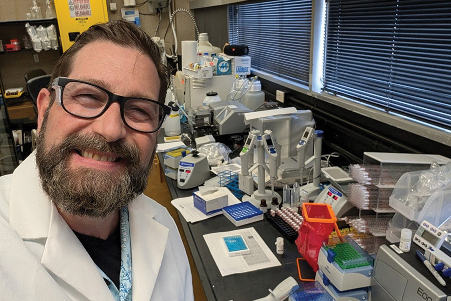 Elliott A. Beaton, Ph.D., in the Stress, Cognition, and Affective Neuroscience Laboratory at LSU New Orleans. Beaton was selected for two Allen Institute workshops on teaching neuroscience with open data.