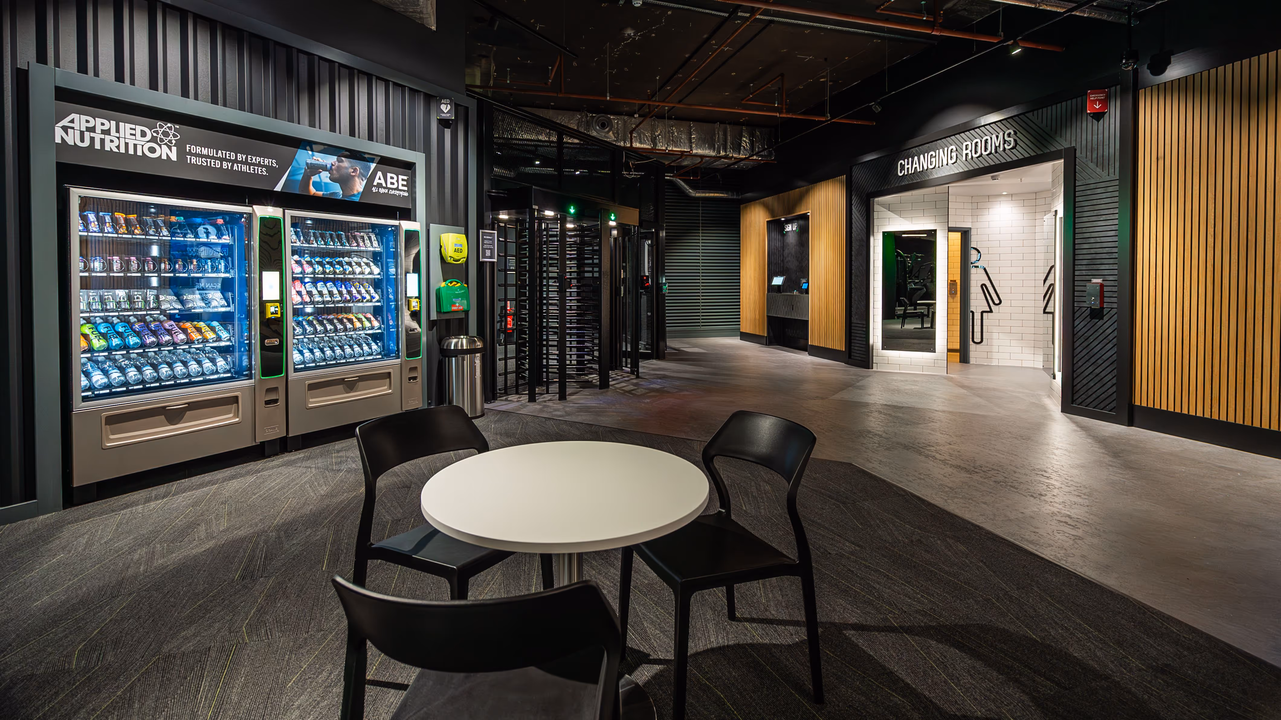 JD Gyms interior branding