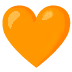 Bright orange heart icon with a shiny highlight.