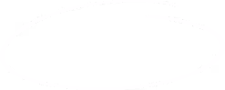 White irregular oval ring on black background resembling a hand-drawn circle.