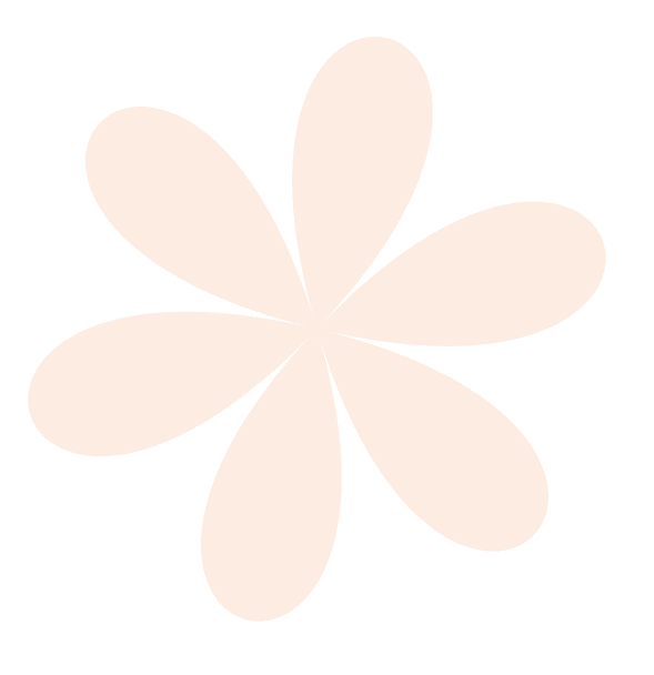 Orange flower with six rounded petals against a black background.