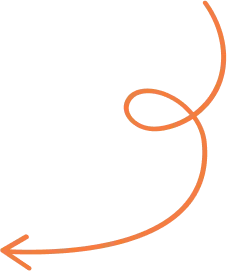 Orange curly arrow