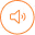Orange icon of a group with sound wave symbol representing community audio.