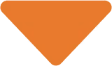 Orange downward-pointing solid triangle with cut edges on a transparent background.