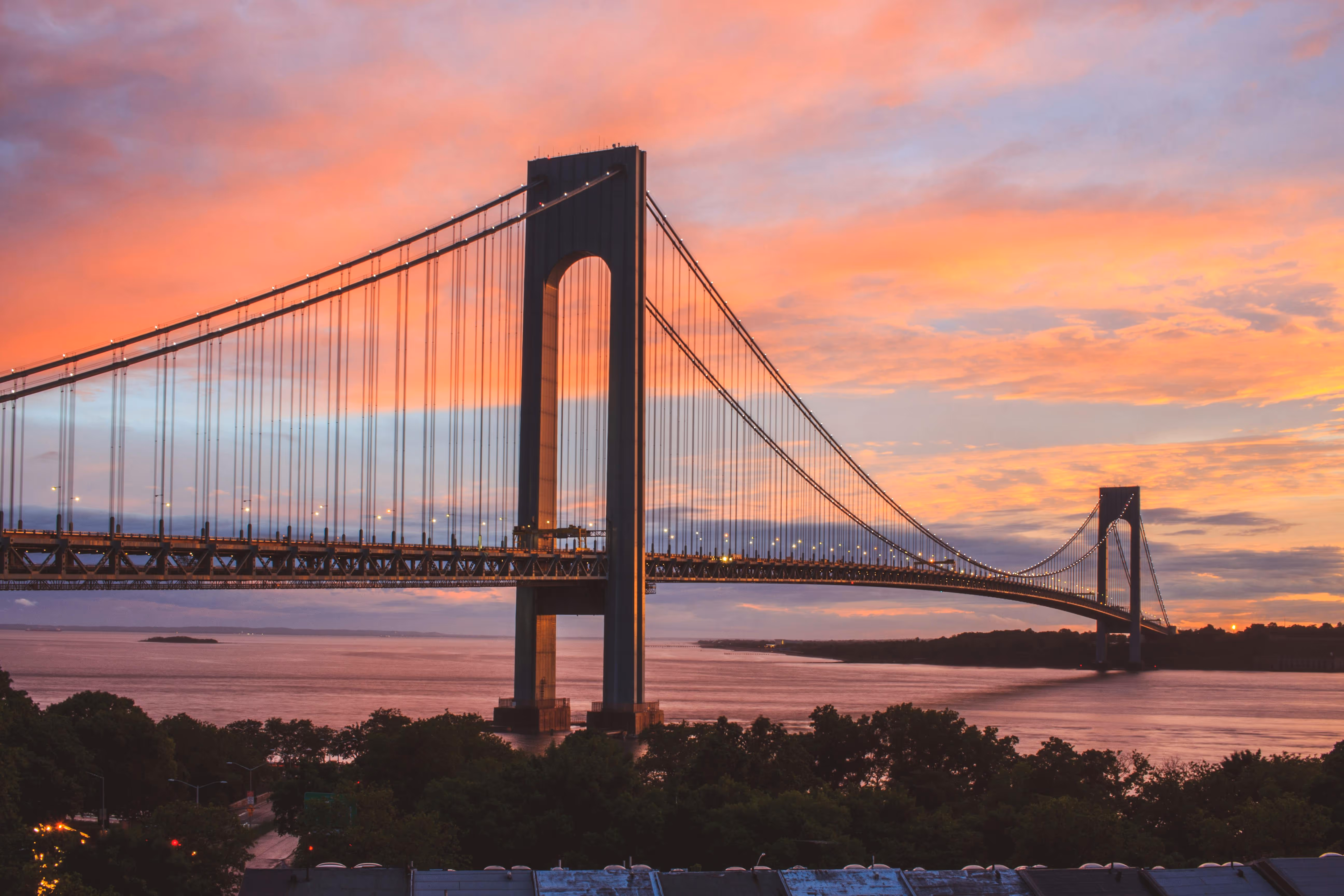 The Verrazanno Narrows Bridge