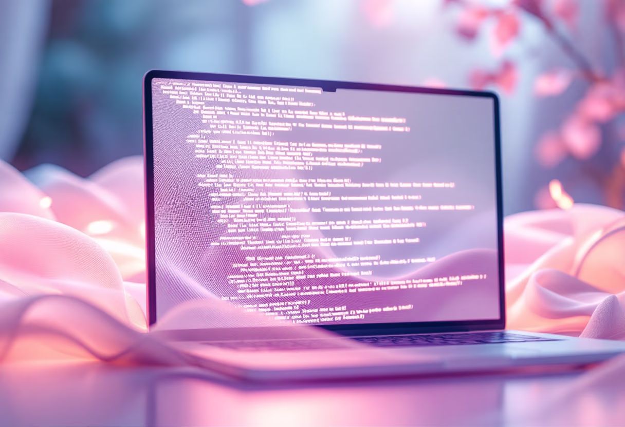 image of code on a computer screen (for a legal tech)