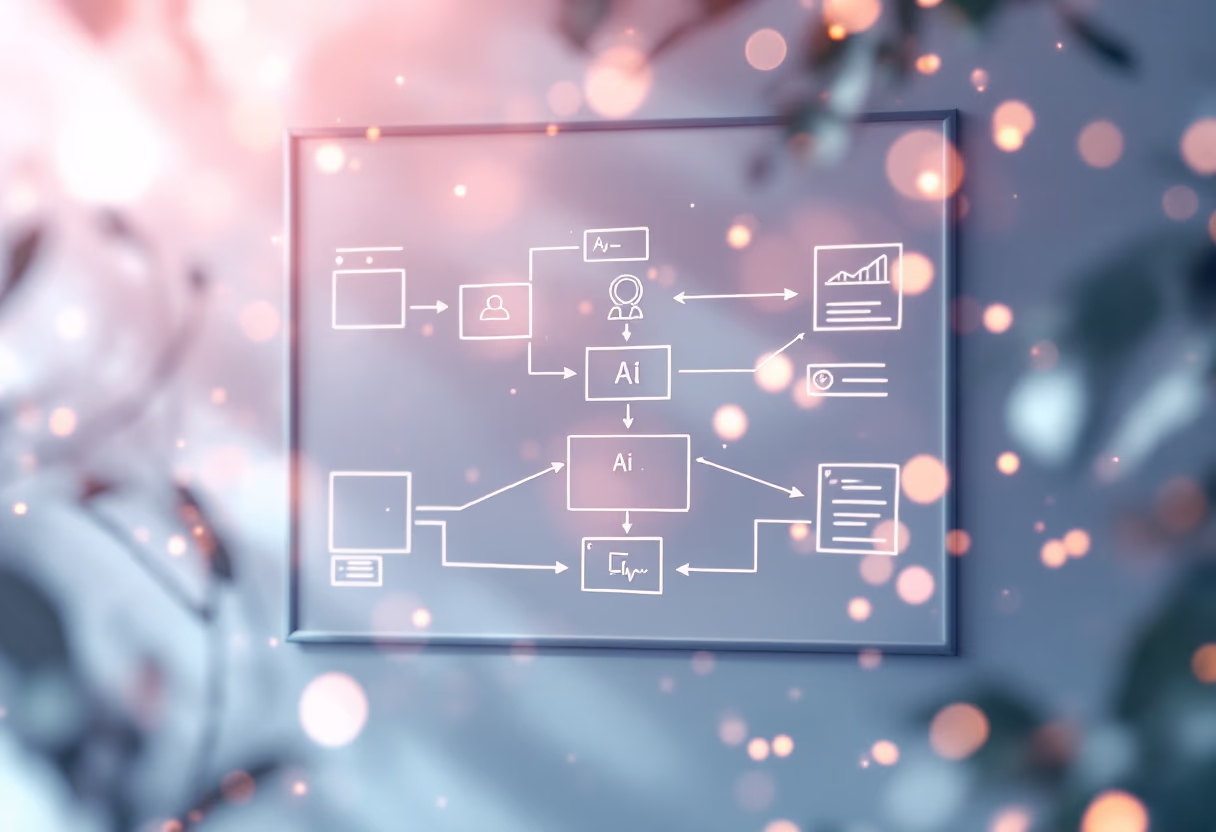 image of algorithm process on whiteboard (for a ai fintech company)