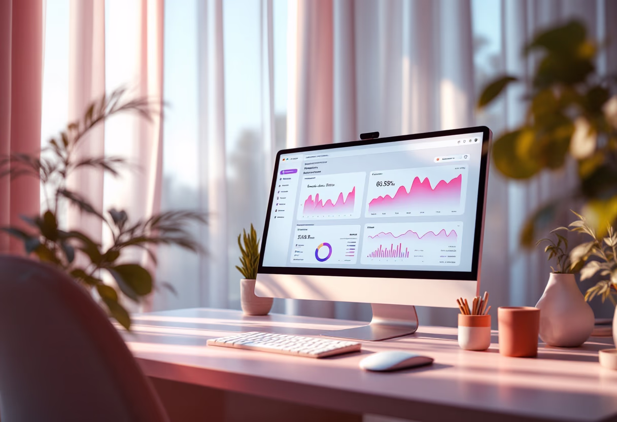 image of computer screen displaying ai software (for an ai saas company)