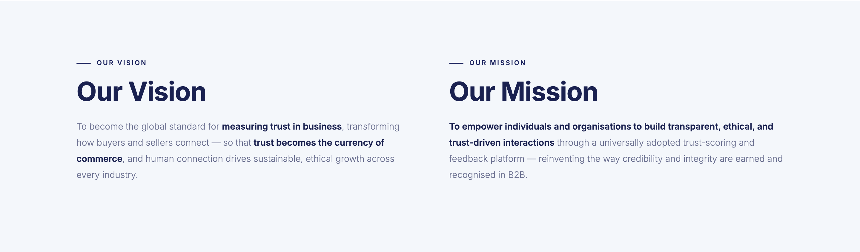 Our Vision