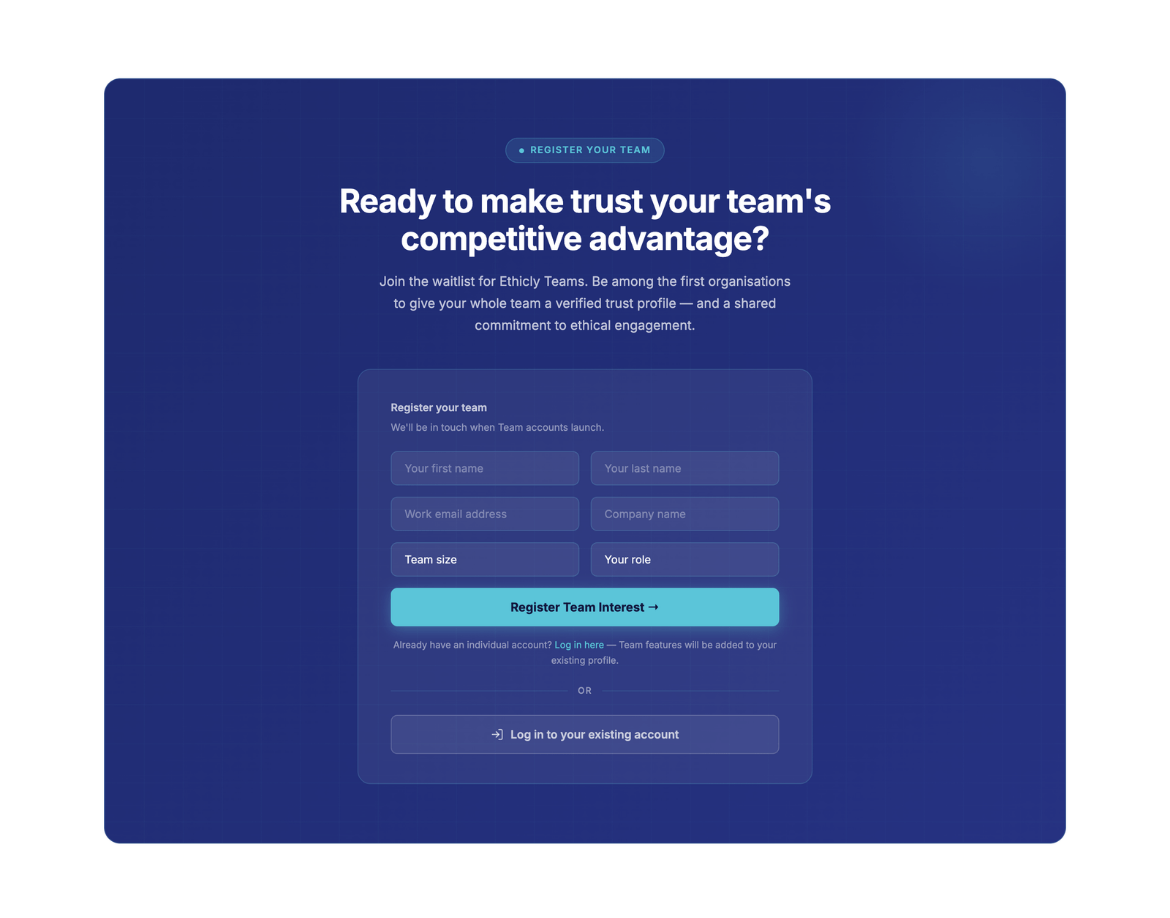 Sign up CTA