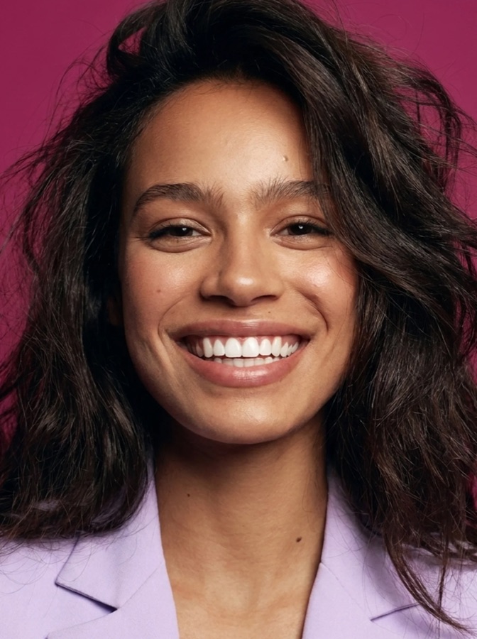 After composite bonding, a real Sale Dental Spa patient
