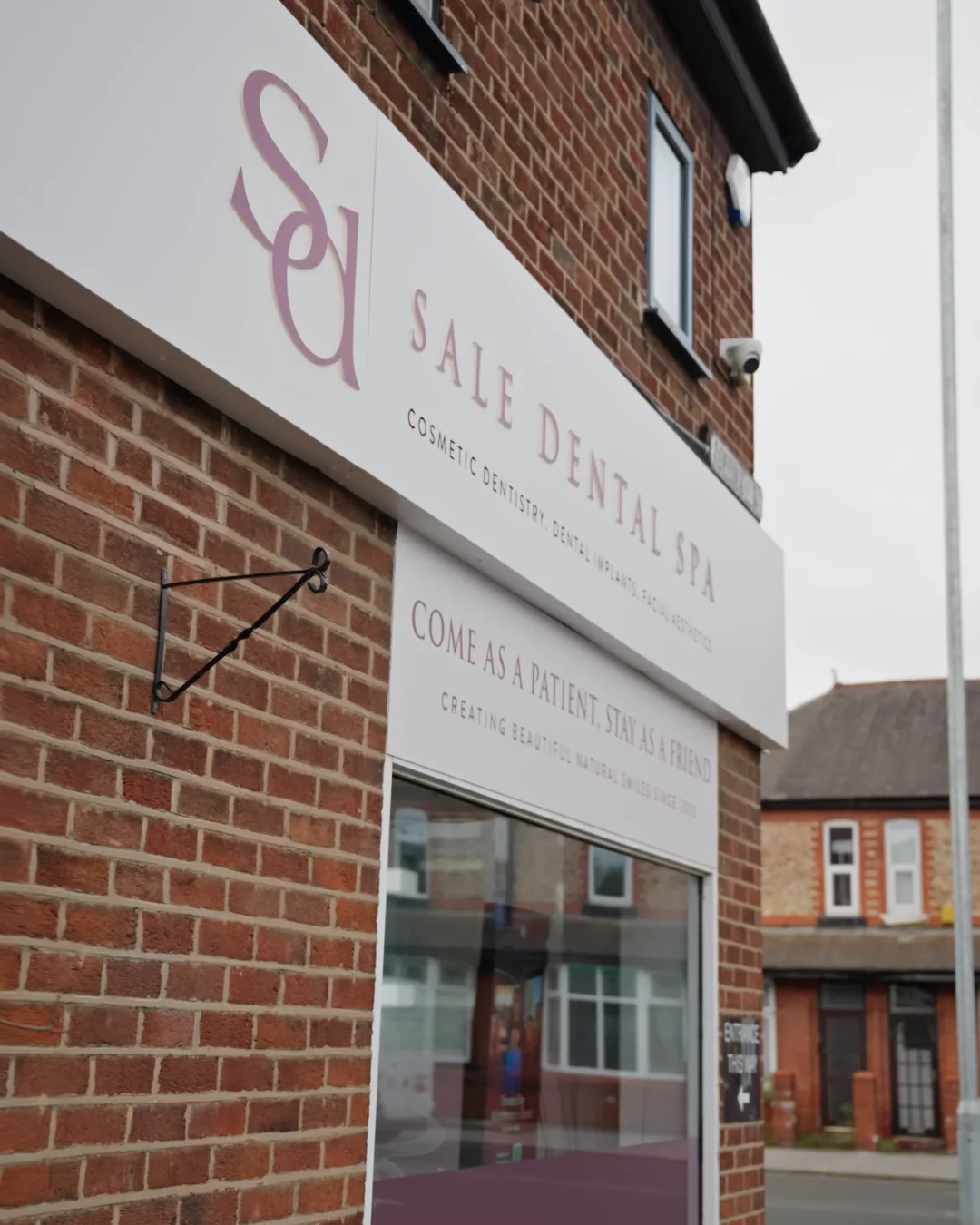 The entrance to Sale Dental Spa on Washway Road