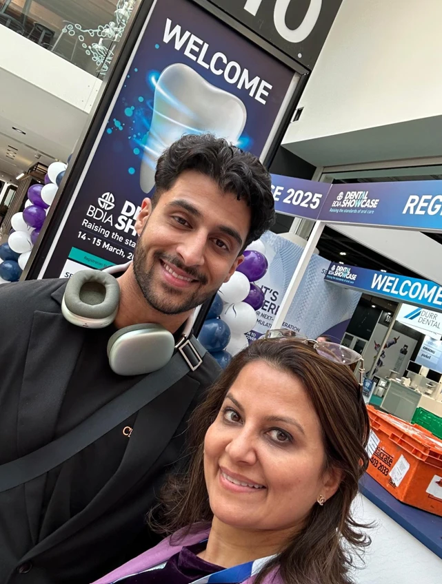 Dr Aisha Ahmed with her son Haaris at the BDIA Dental Showcase 2025