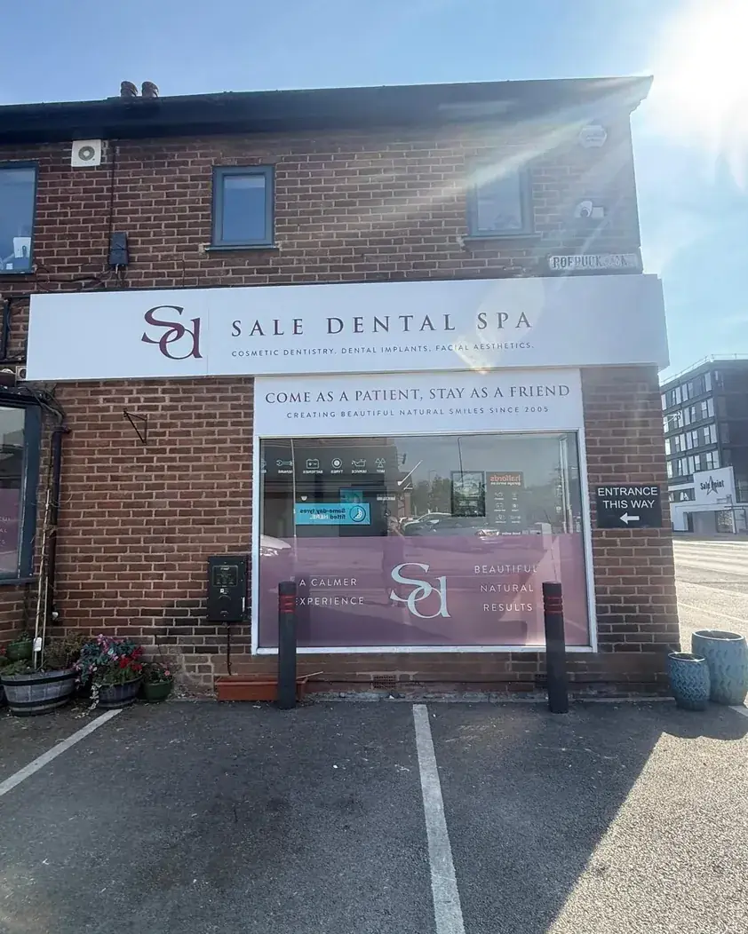 Sale Dental Spa on Washway Road, with parking on site