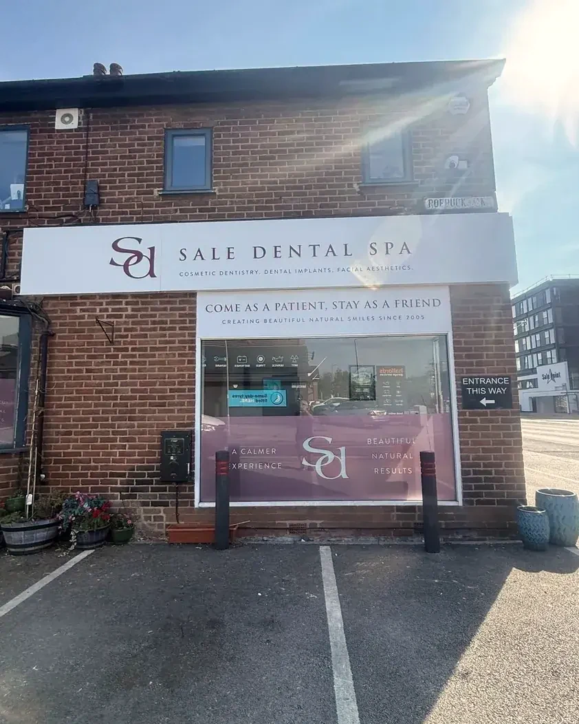 Sale Dental Spa on Washway Road, with parking on site