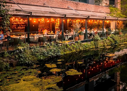 Weekend brunch on the Grand Canal at Angelina's, Dublin