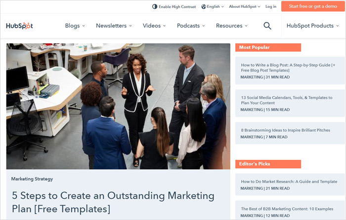 Hubspot Online Marketing Blog