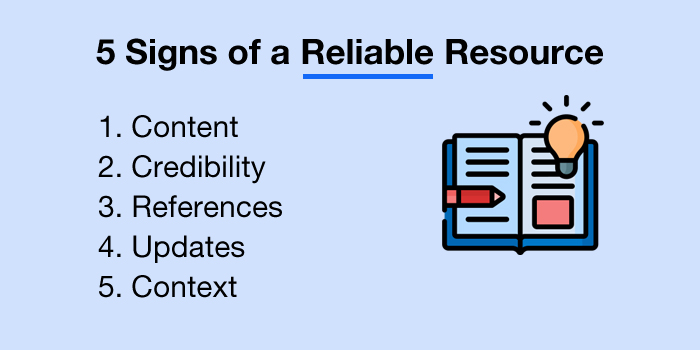 5 Signs of a Reliable Resource