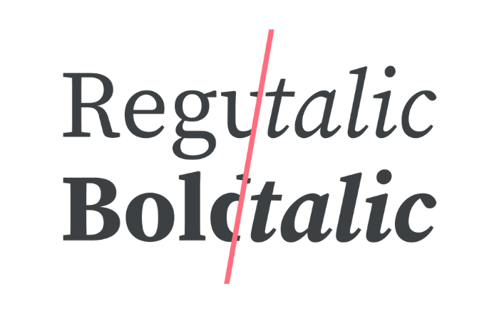 Different font styles