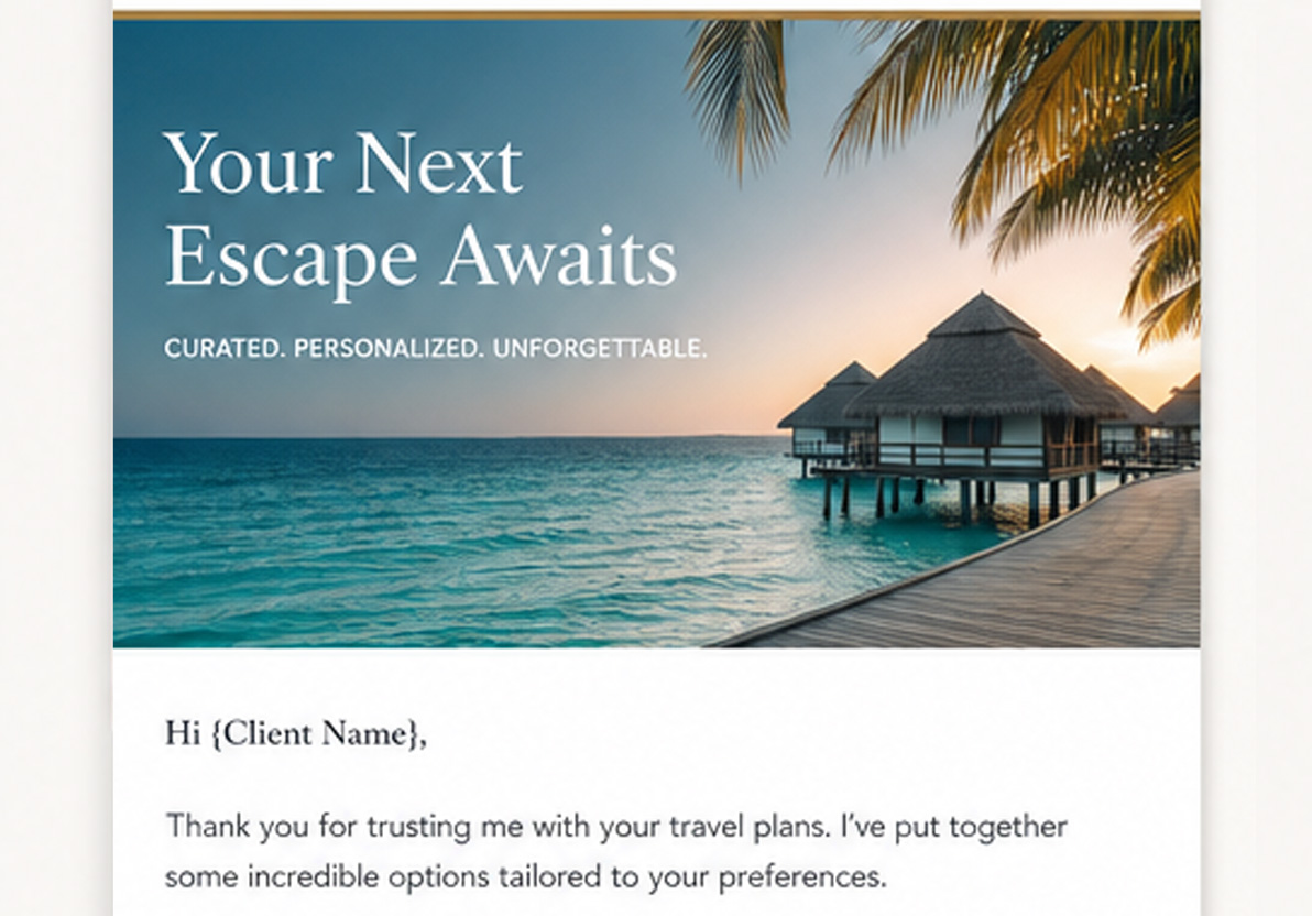 Editable Email Template