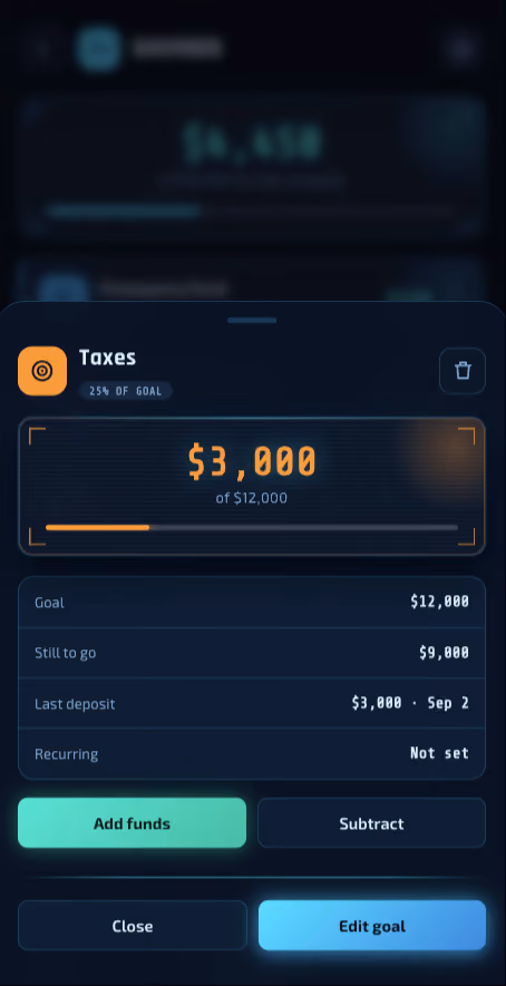 solstice app savings example