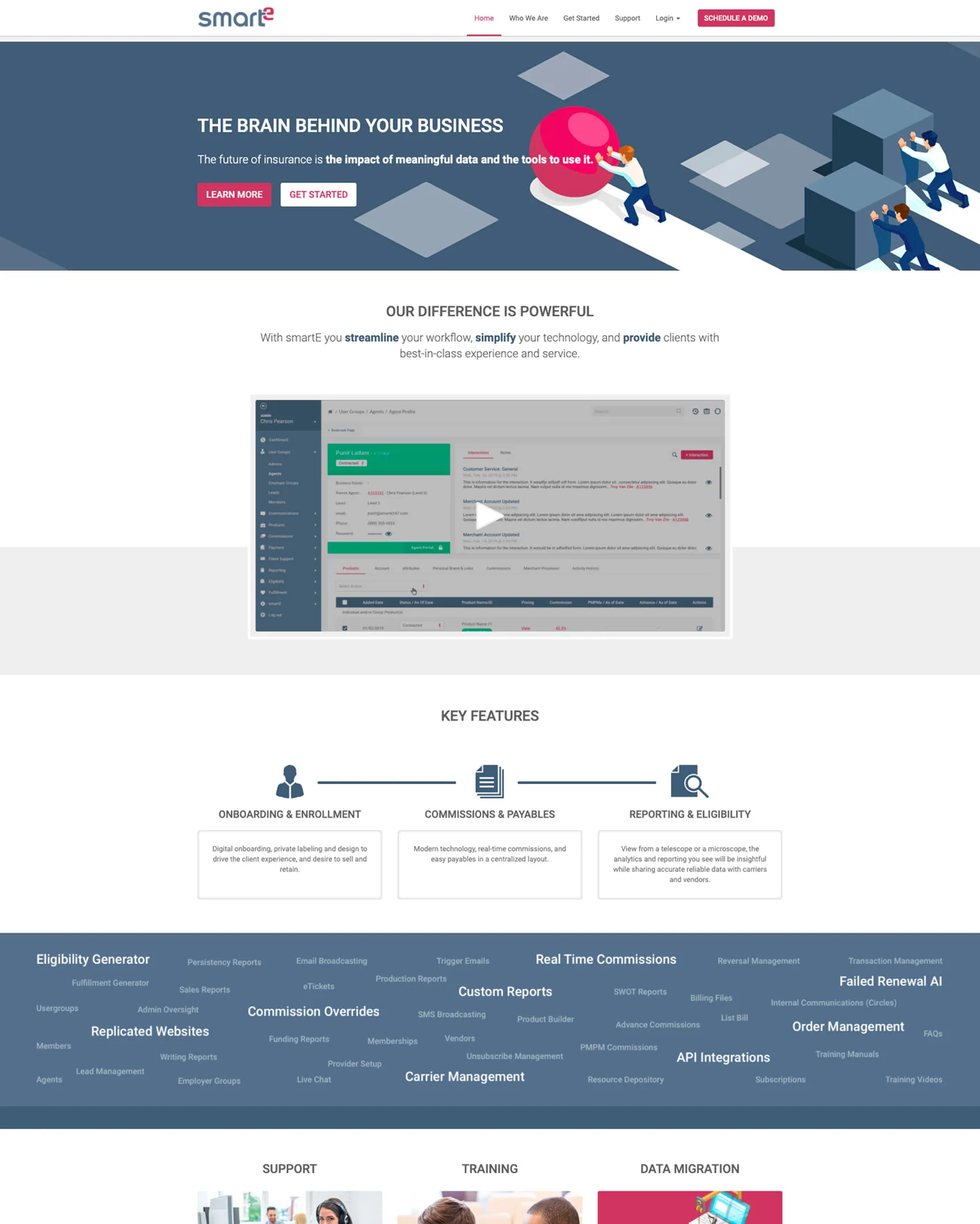smarte web home page