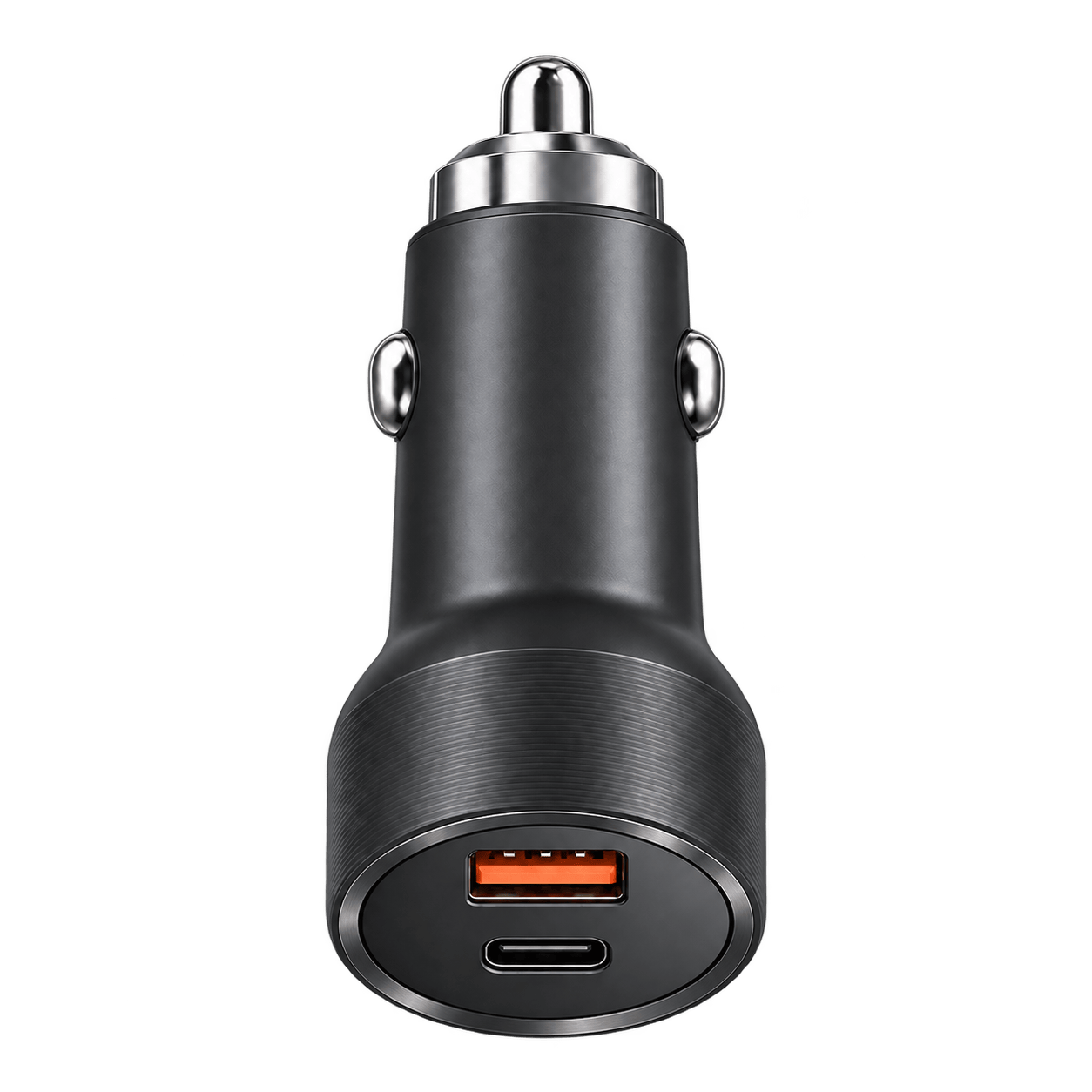 PRYEVO PR-CC30W-CA02 dual-port car charger, side view
