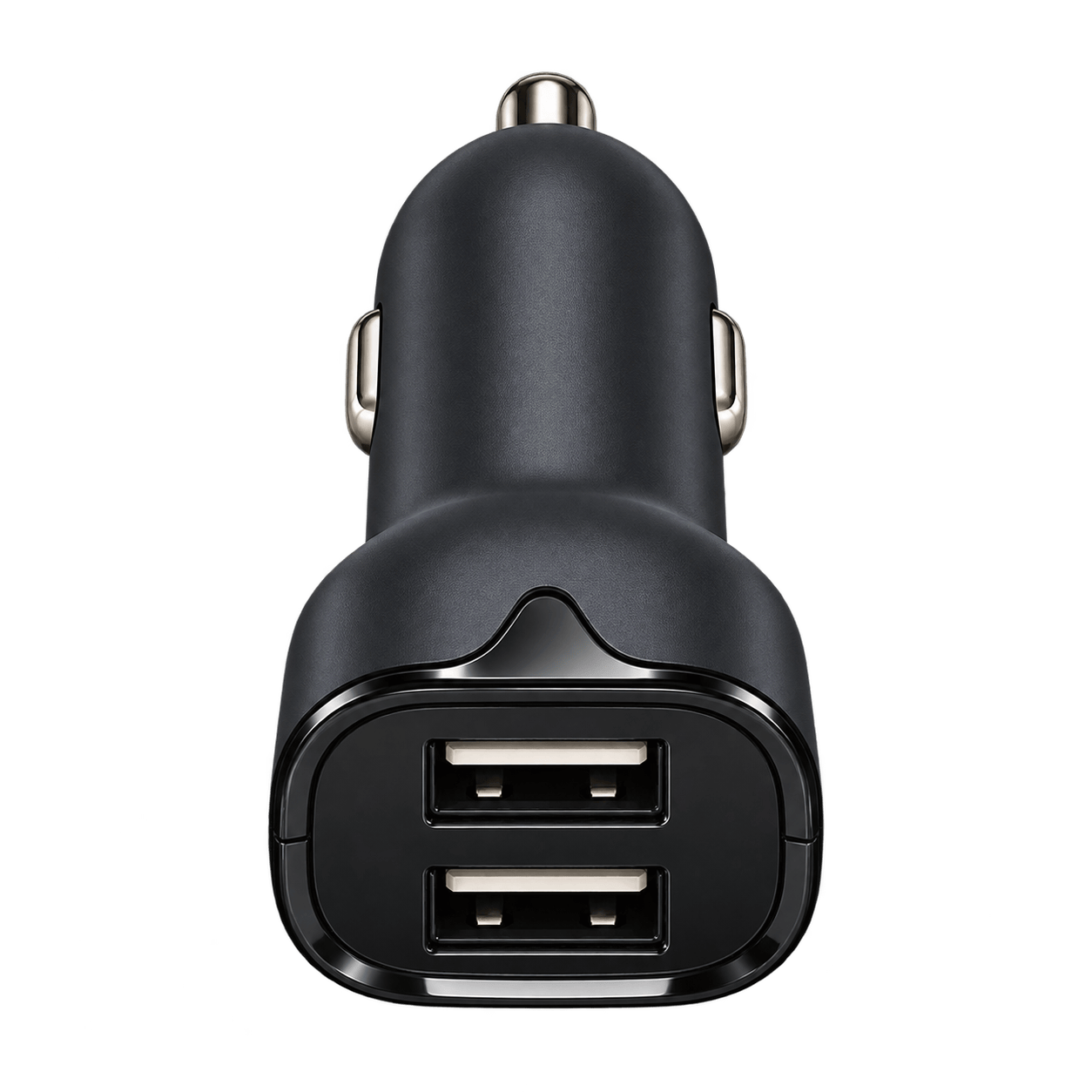 PRYEVO PR-CC12W-AA01 car charger with two USB-A ports, front view