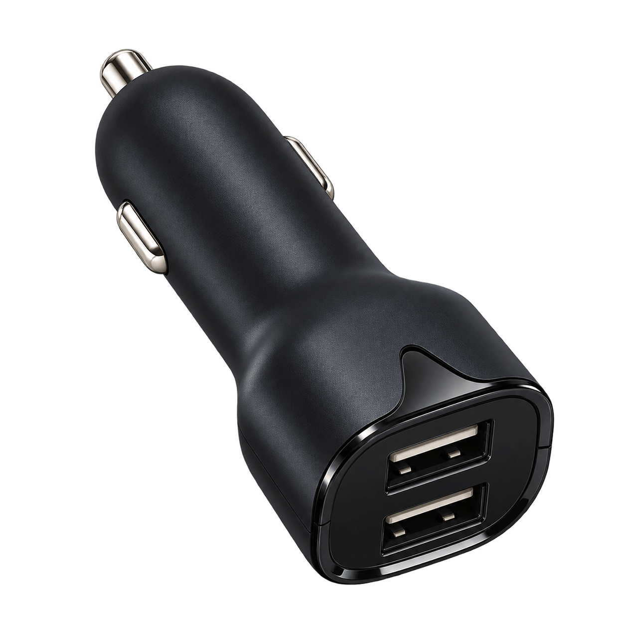 PRYEVO PR-CC12W-AA01 dual USB-A car charger, charging ports view