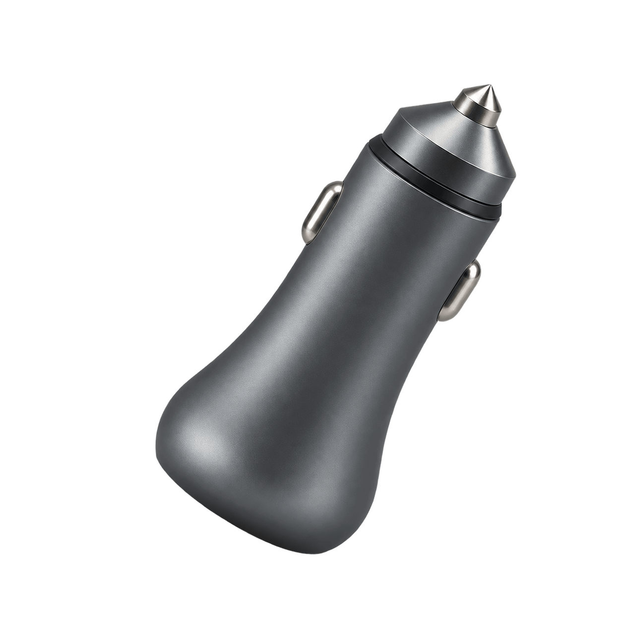 PRYEVO PR-CC12W-AA02 dual USB-A car charger rear angled view