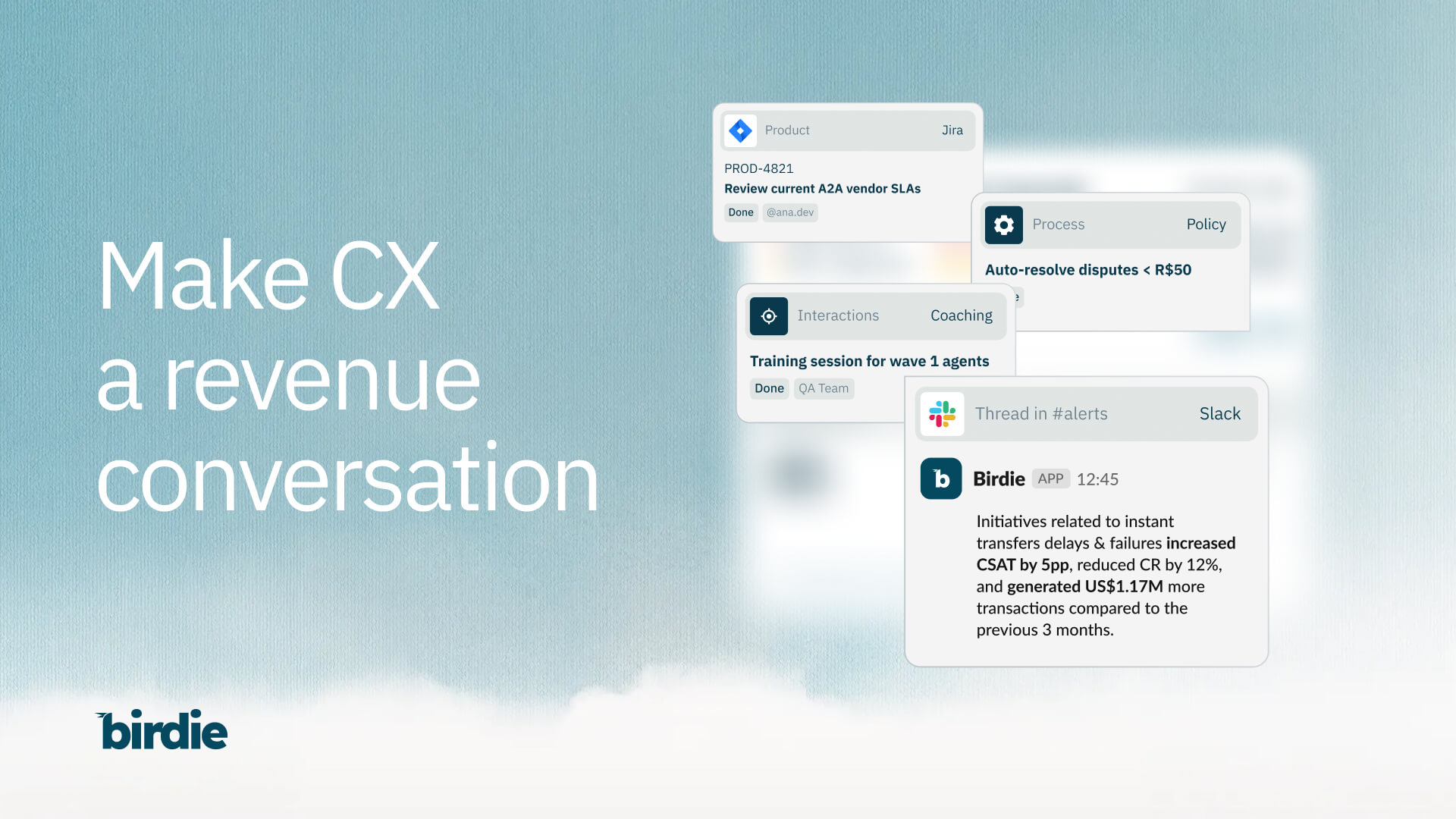 Birdie - The CX Intelligence Platform | Built for AI-Augmented CX