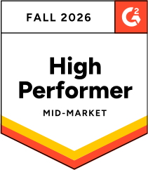 G2 High Performer Mid-Market, Fall 2026