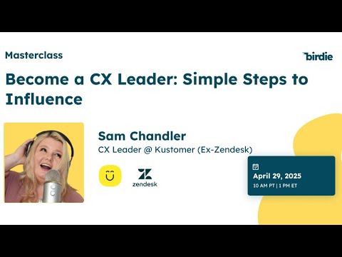 Building CX Influence — webinar