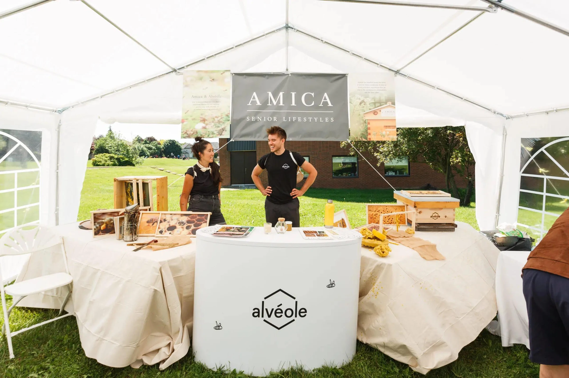 Alvéole beekeeping program hero image for senior housing