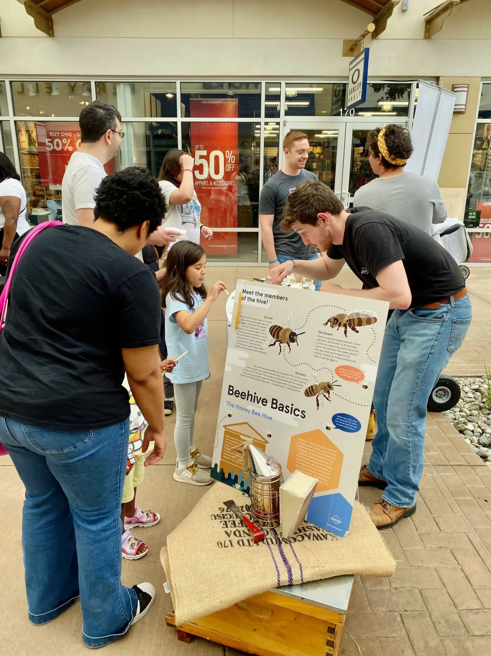 Tanger Outlets beehive basics tenant engagement event
