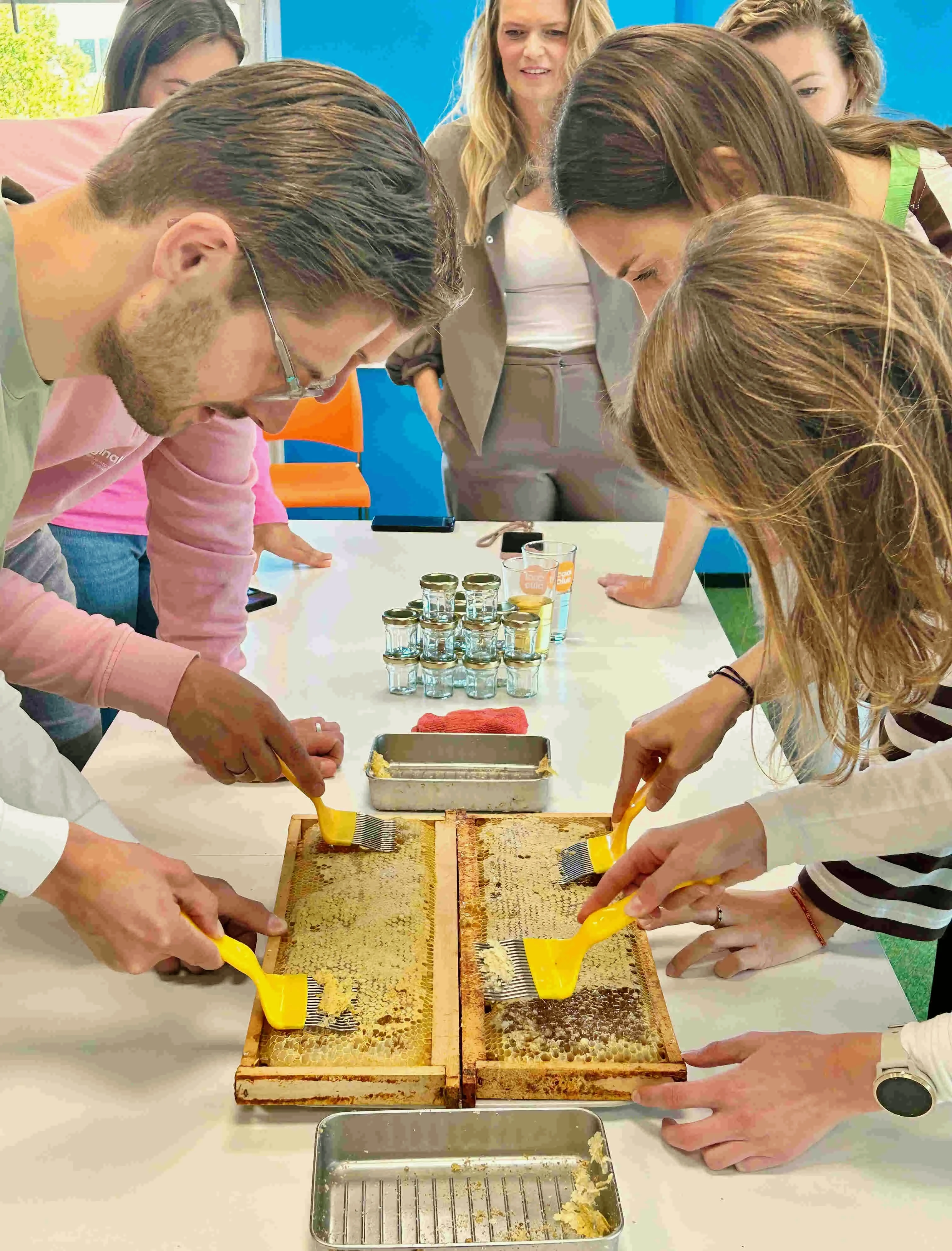 Honey harvesting event at a Realterm property