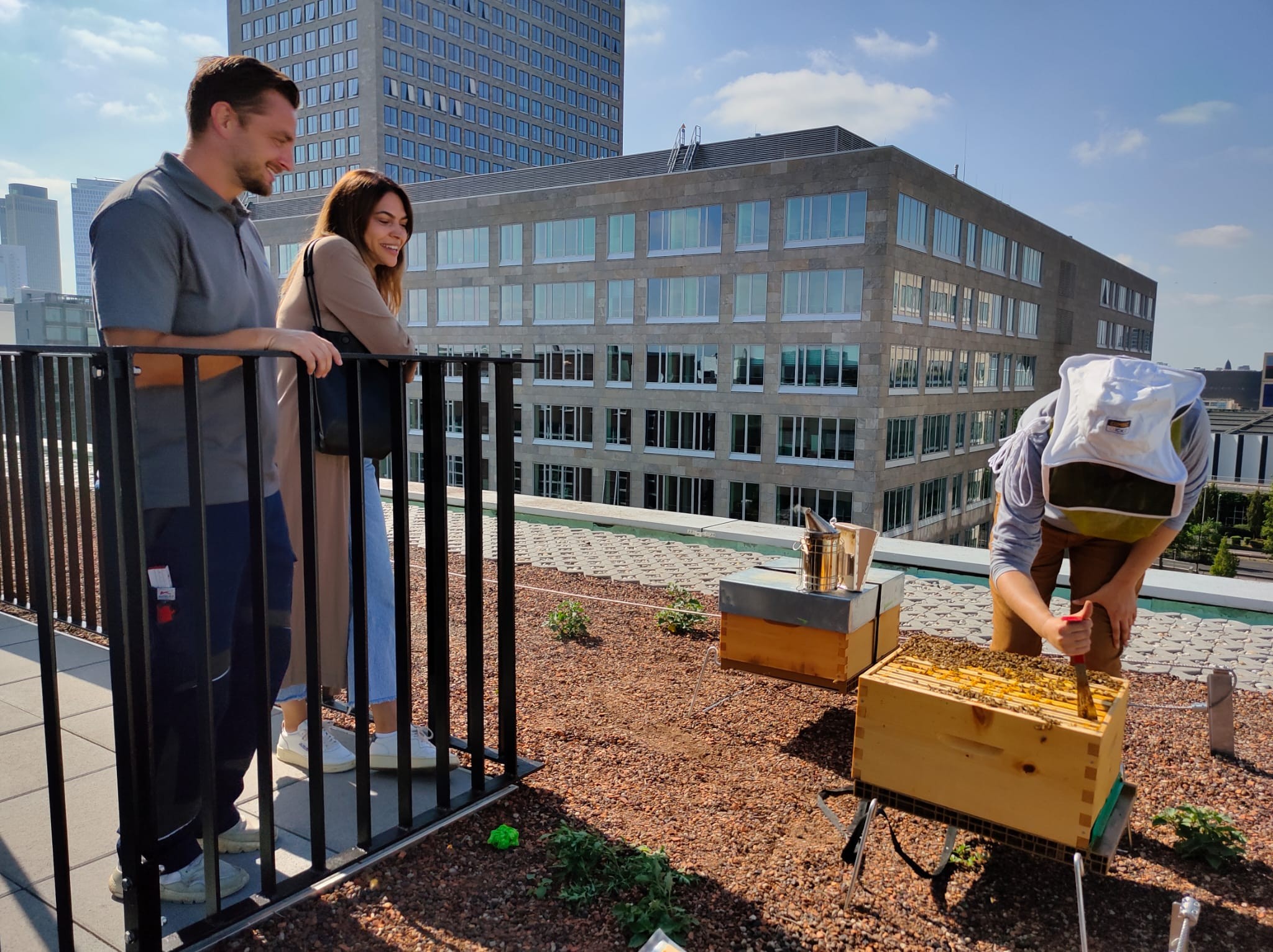 Atelier d'apiculture Alvéole au Link Frankfurt