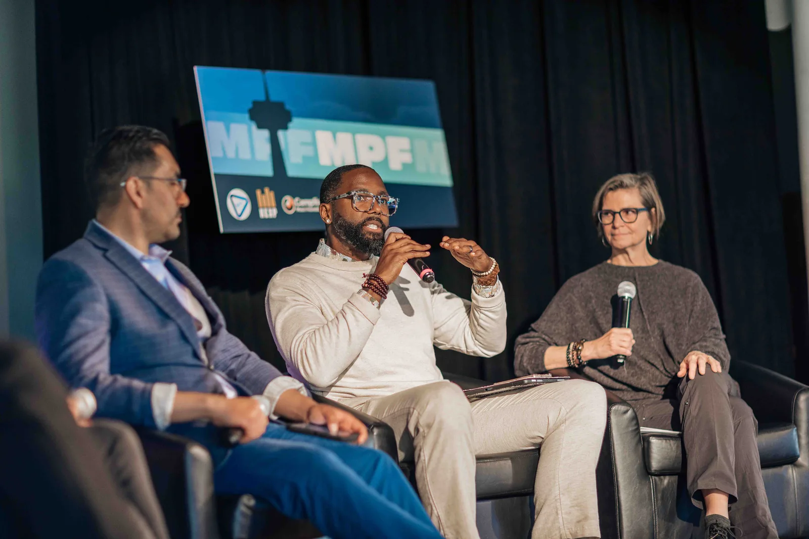 Panelists speaking at the Music Policy Forum 2025.