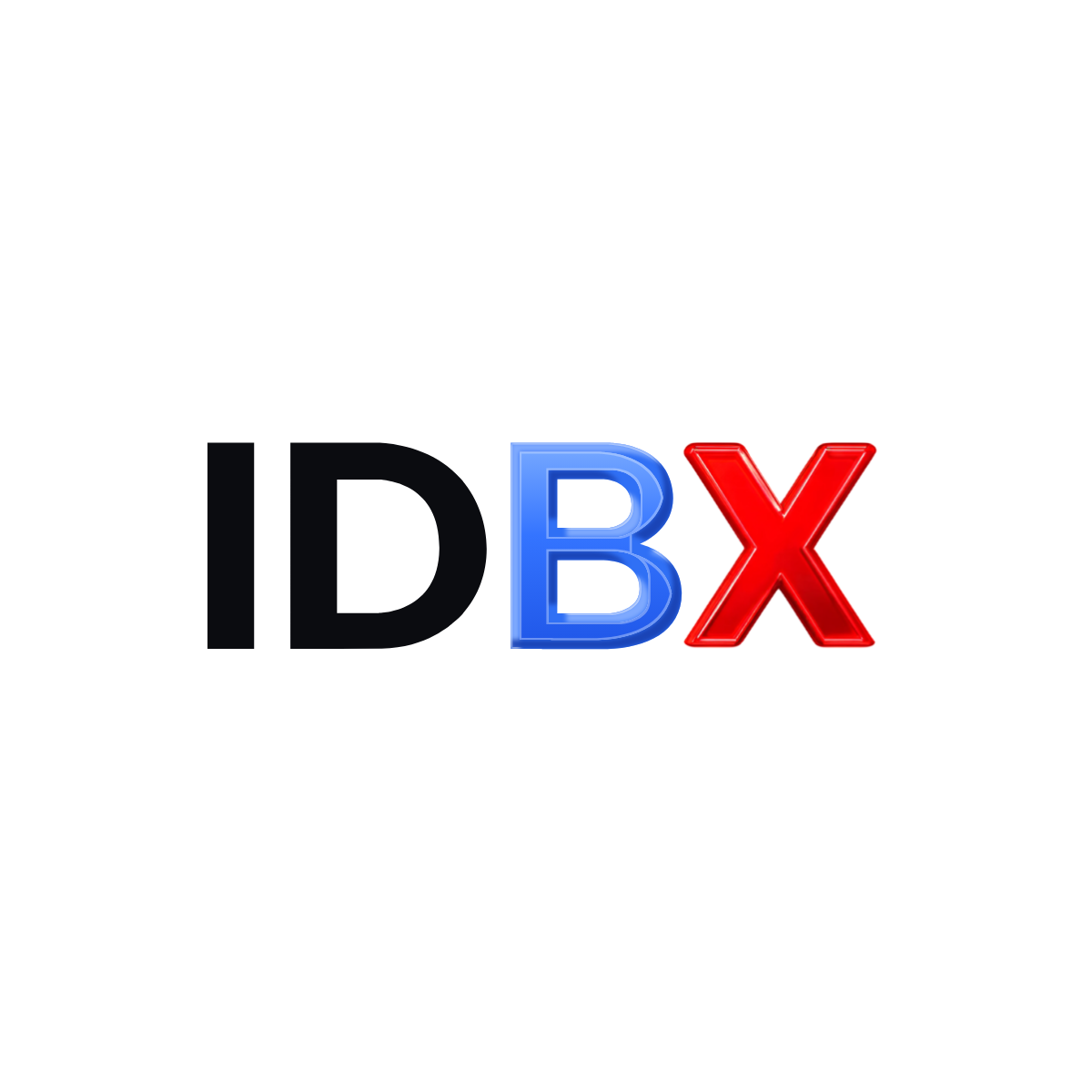 IDBX logo for white backgrounds, square
