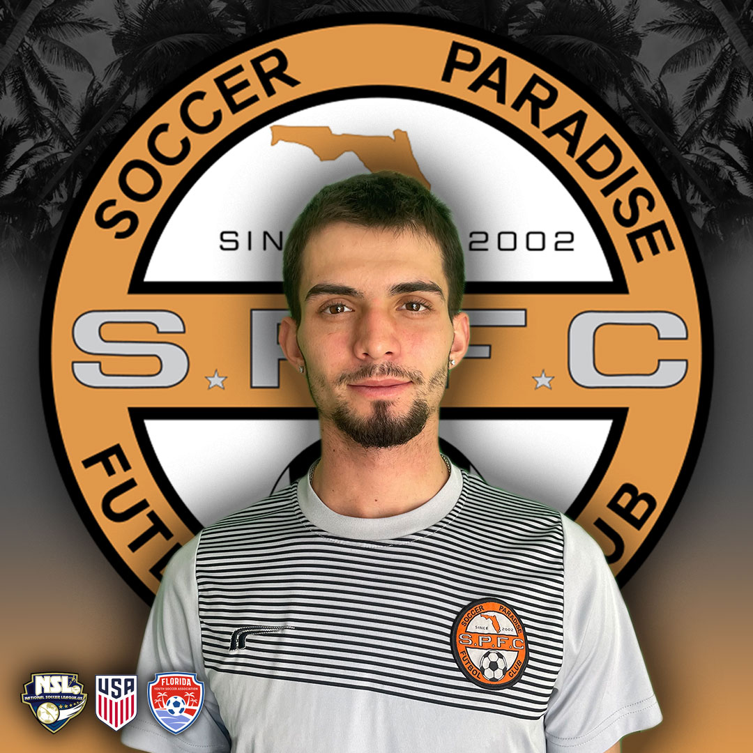 Santiago Cuina, head coach at Soccer Paradise FC