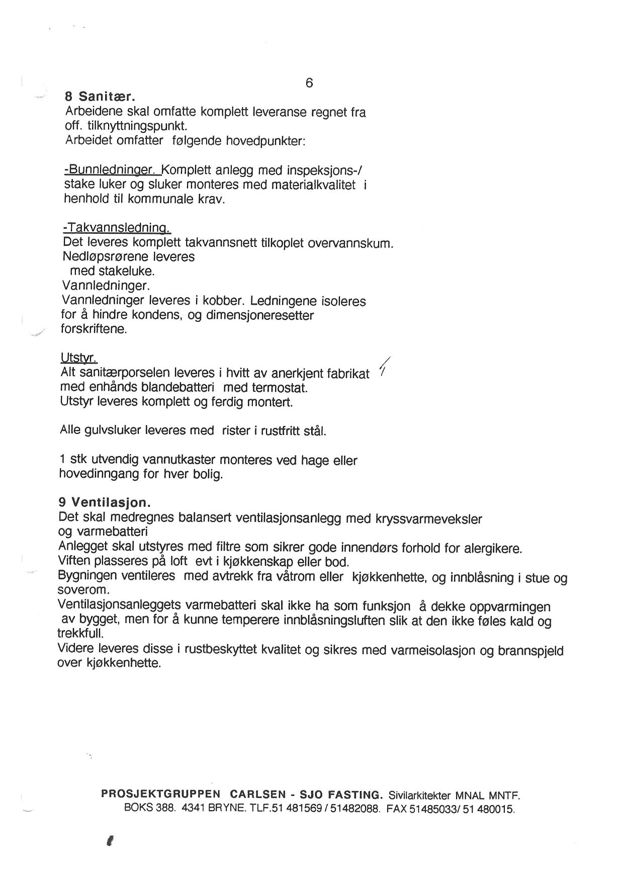 Side 6 av 6 – kapittel 7 Byggbeskrivelse tekst Seniorboligene – Frøystadpermen