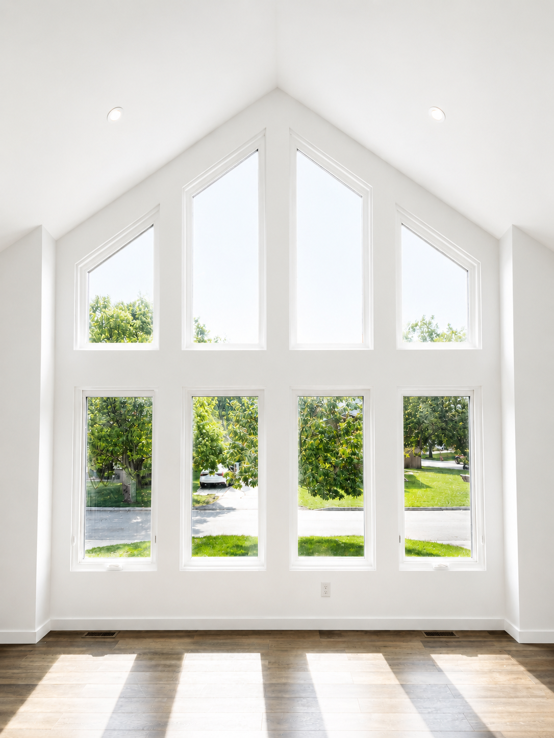 Four-season glass sunroom addition with large windows and natural light in Manitoba.