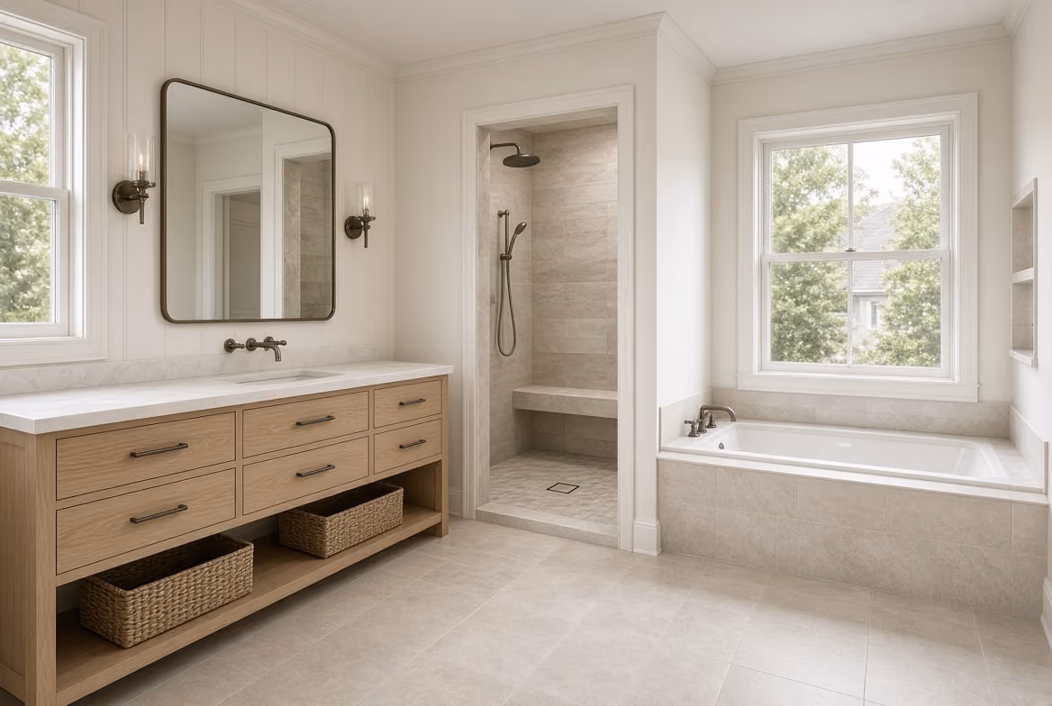 Custom Bathroom Design in Cary NC