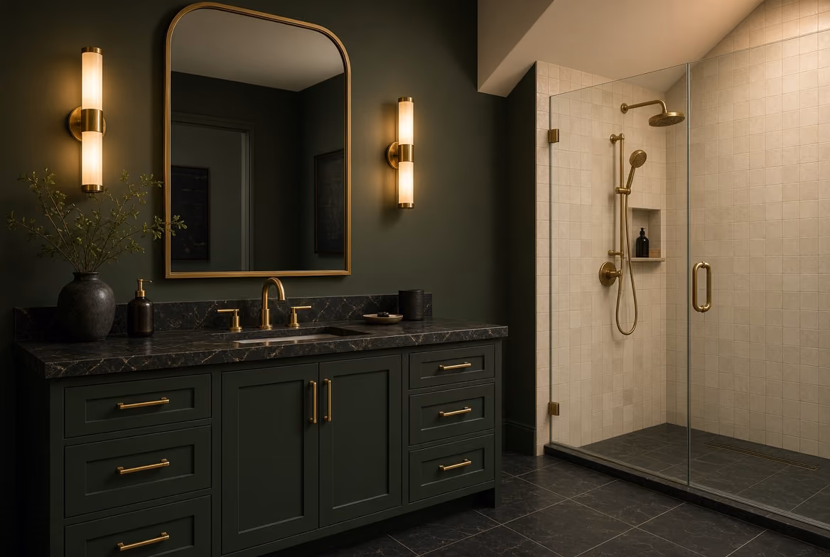 dark green raleigh bath