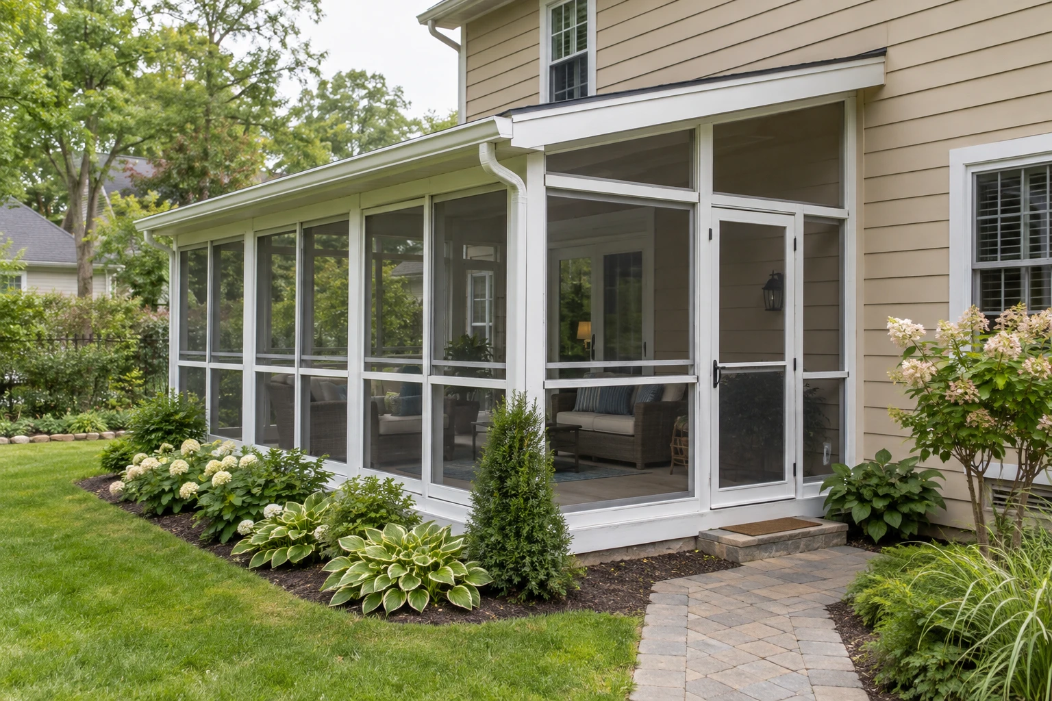 Outdoor image of a 3 season sunroom