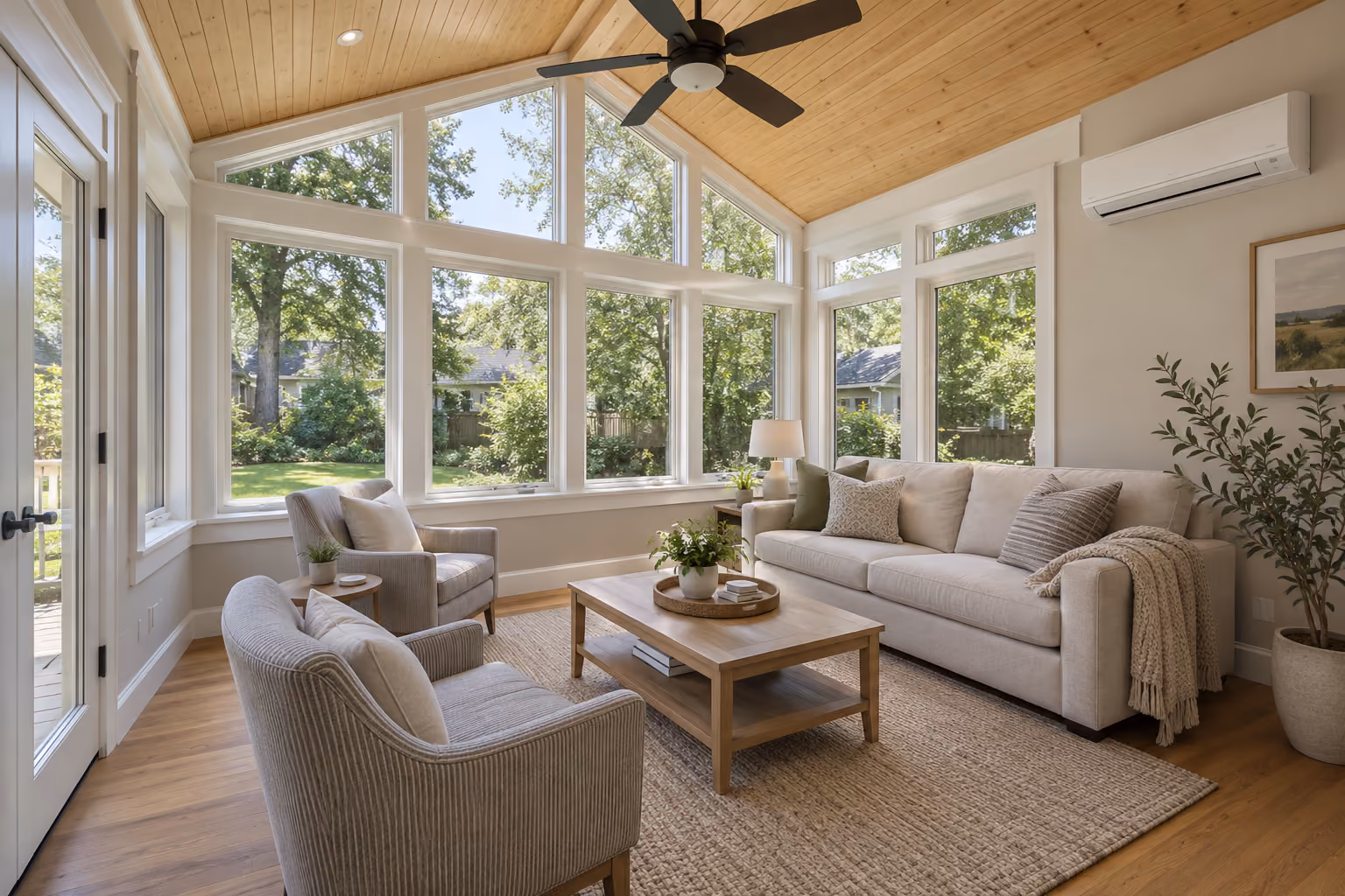 Cozy 4 season sunroom