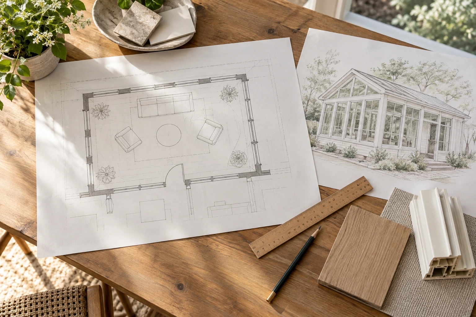Sun room design plans