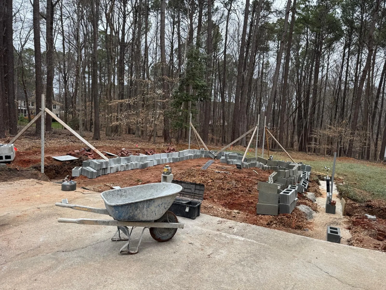 Before Garage Addition Raleigh NC