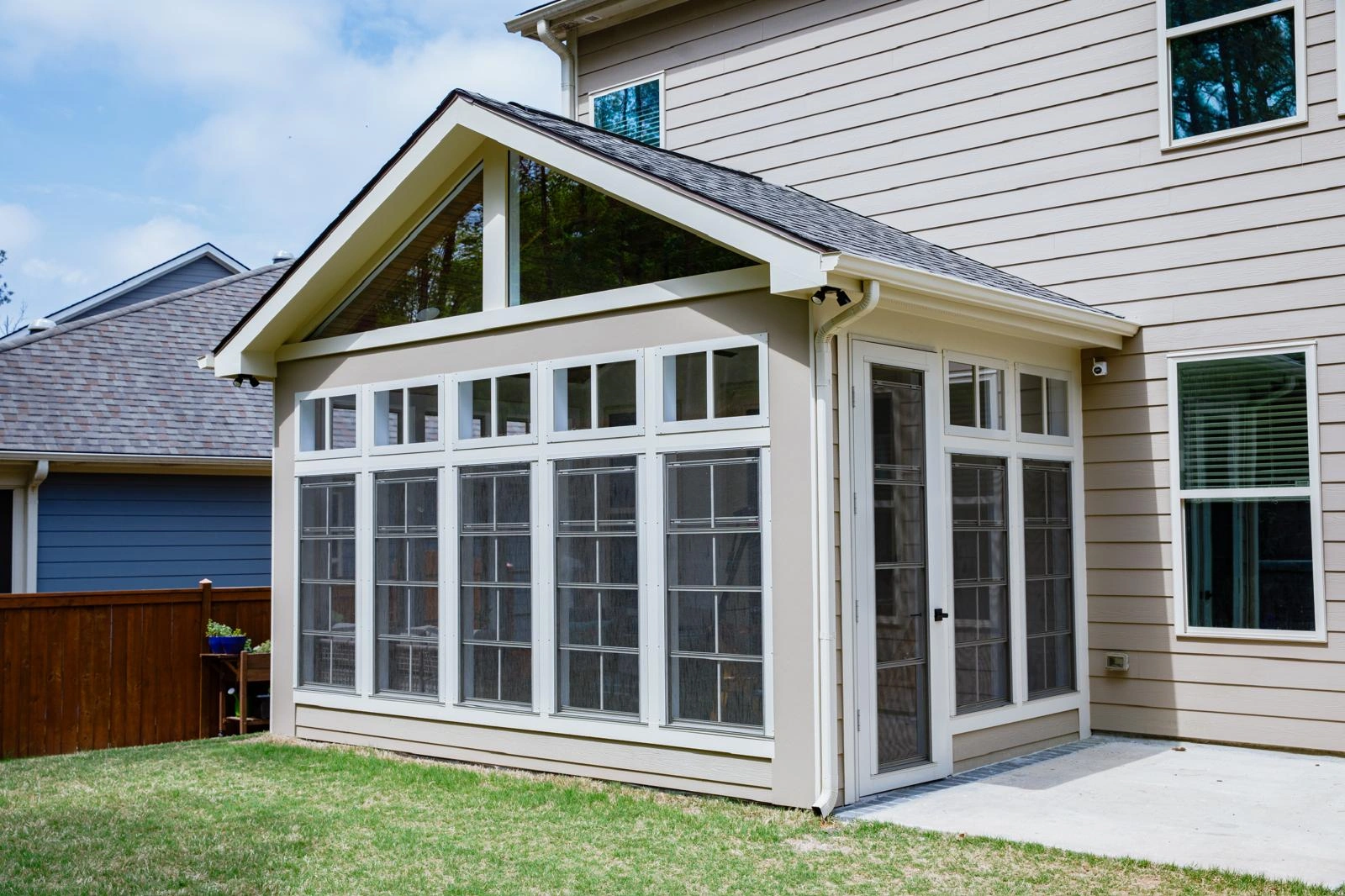 After Sunroom Addition, Raleigh