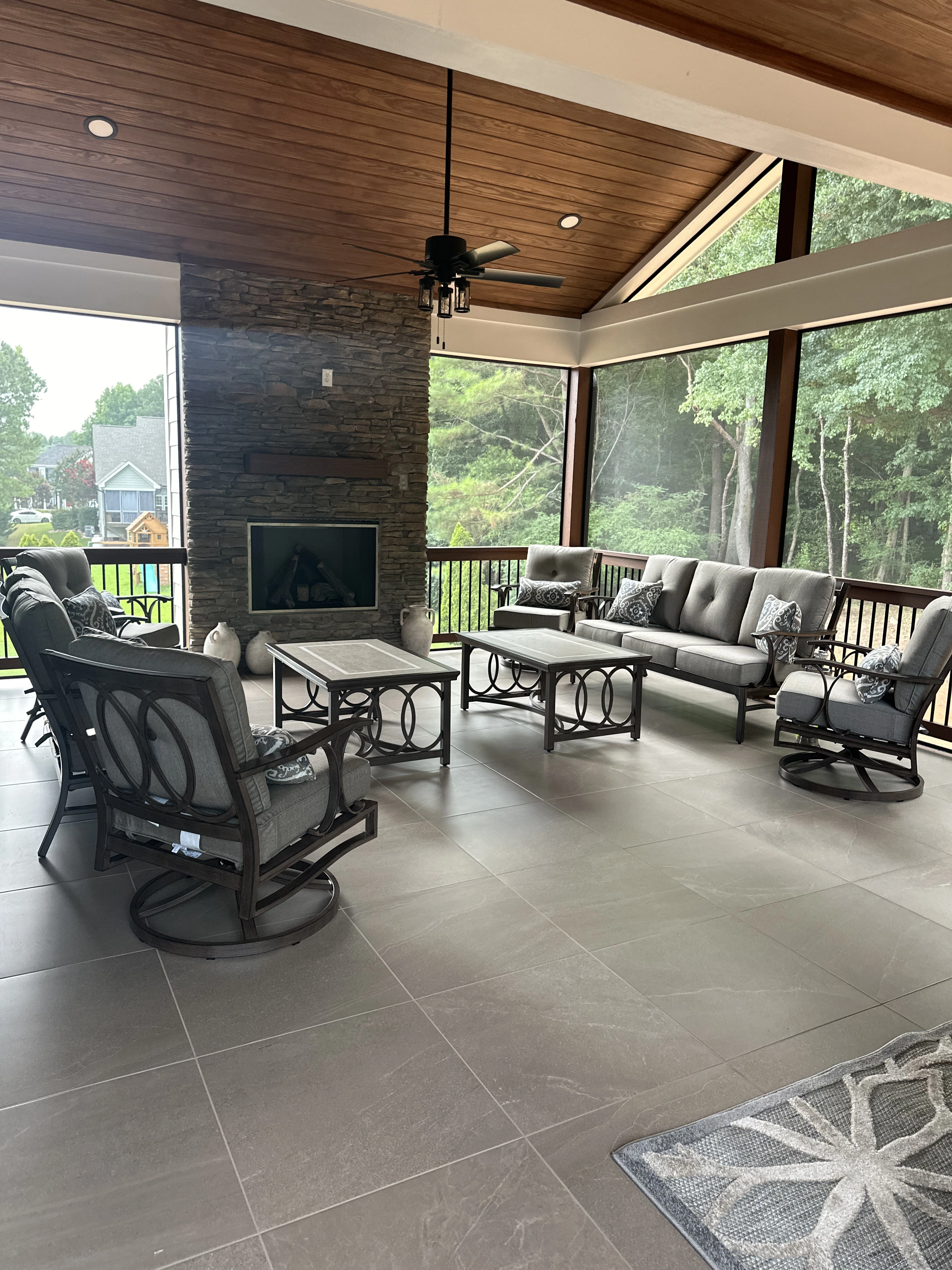 After Screen Porch Addition, Raleigh